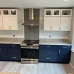 Kitchen Countertops with a waterfall edge