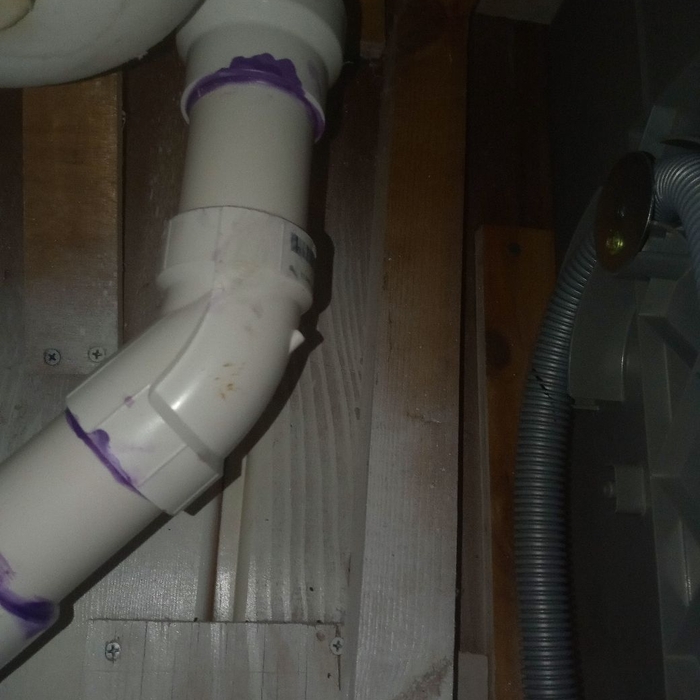 Drain line fixed
