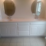 Vanity cabinets in master bath