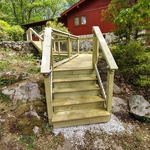Deck and wooden walkway rebuild