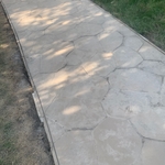 Concrete walkway