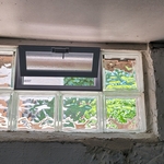 Basement window replaced
