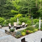 Multiple outdoor living spaces