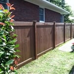 PVC Wood grain full privacy fence