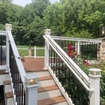 LED Low-Voltage Deck Lighting with (2) pillar Light fixtures