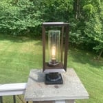LED Low-Voltage Deck Lighting with (2) pillar Light fixtures