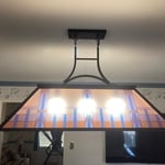 Pool Table Lighting Fixture and T.V. Mounting Bracket