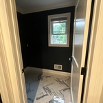 Dark color on bathroom