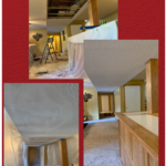 Before & After Ceiling Drywall Repair and Texture Match