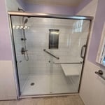 White Greyline shower