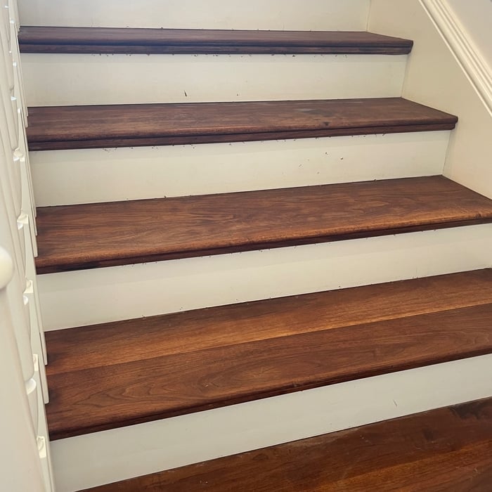 Refinishing stairs