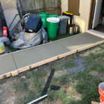 New Concrete Sidewalk from Detached Garage to Home