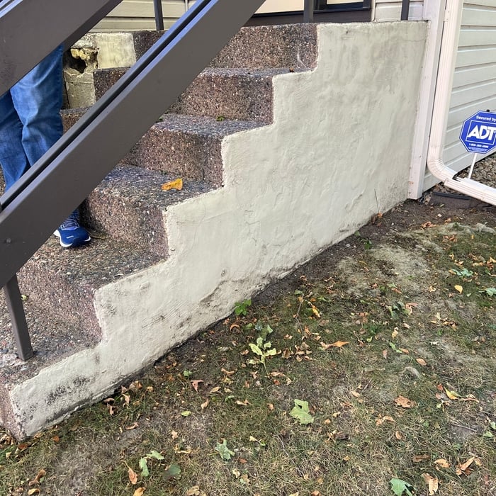 start of side wall