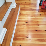 Refinished pine floors