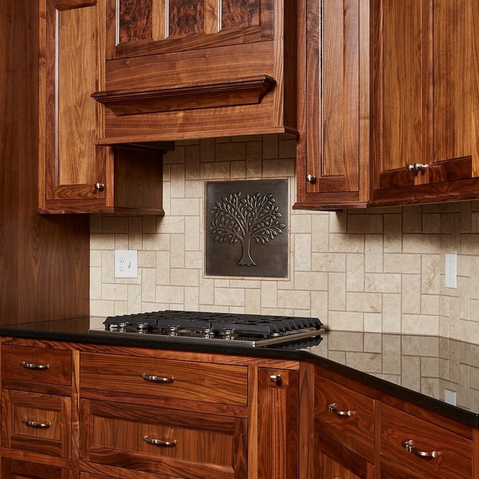 Custom walnut kitchen