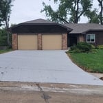 Finished driveway