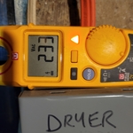 Voltage reading across both phases
