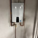 Tankless water heater install.