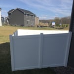 6' White Vinyl Privacy Fence Installation Brooklyn Park, MN