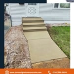 Fresh new steps & walkway