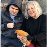 Michael Junior and Dotty the chicken became best friends; We don't just clean homes and Businesses ~ we also build relationships.