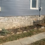 Finished Pointing on the foundation.