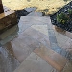 Patio and New Flower Beds and Shrubs
