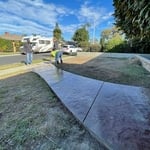 Color stamped concrete. Foundation, remove and replaced driveway.