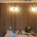 Bathroom accent wall