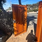 Waking gate side to the sliding gate