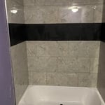 Tub surround tile