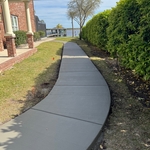 Concrete walkway