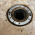 New flange installed