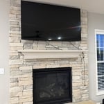 TV Above Fireplace