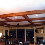 Stain grade ceiling beams