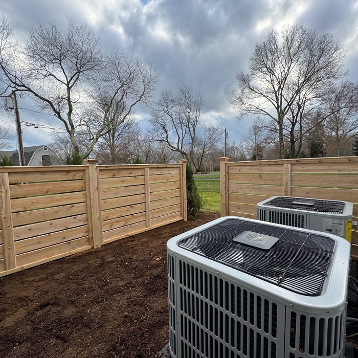 Cedar AC enclosure