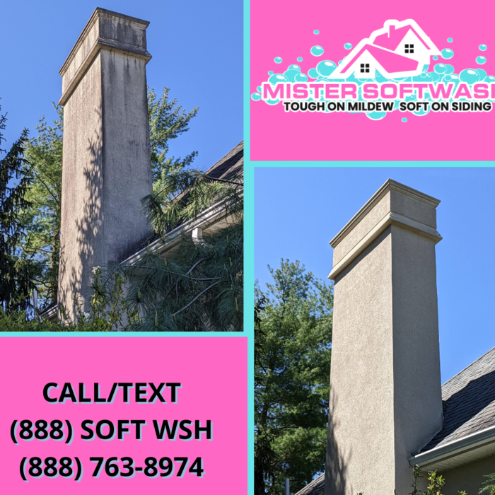 Stucco chimney