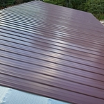 Replaced complete pole shed roof