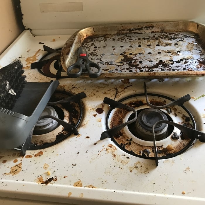 Stove top before