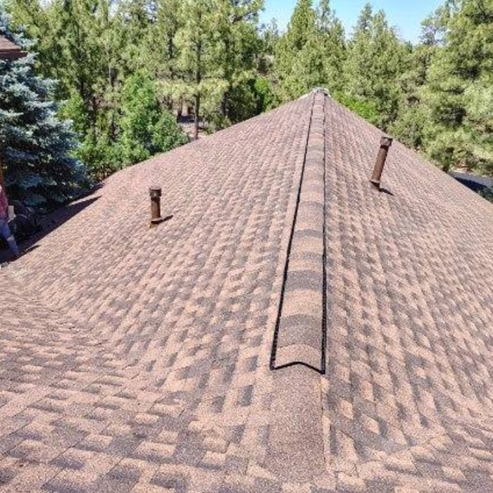 Hickory Shingle. Ridge Vent
Lifetime Warranty