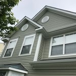 Finished product with brand new siding.