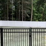 Holliston - AFTER yard clearing, fence & lawn installation