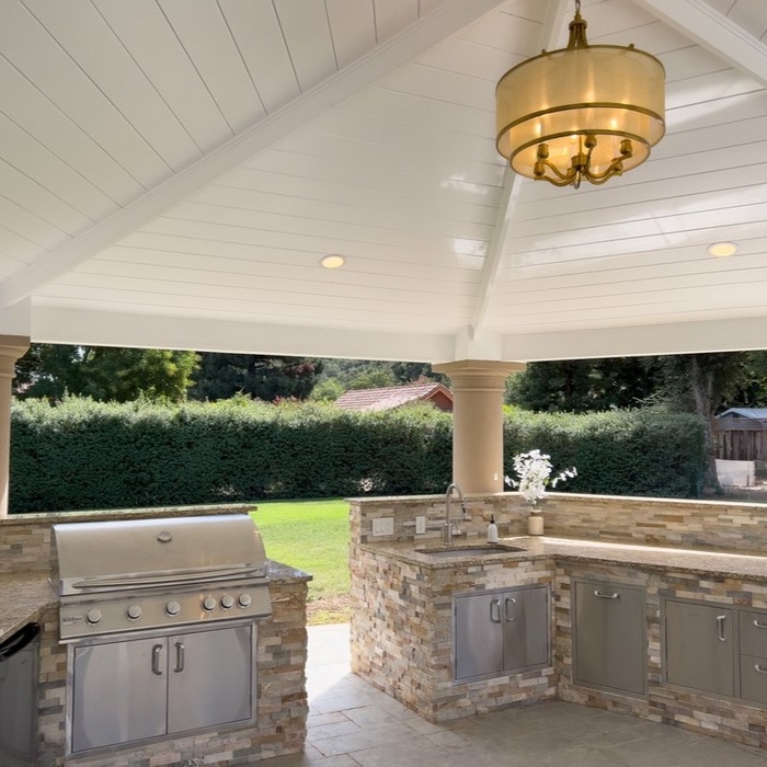 Outdoor Gazebo Kitchen Morgan Hill California