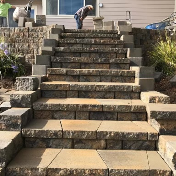 Steps/firepits/outdoor kitchens