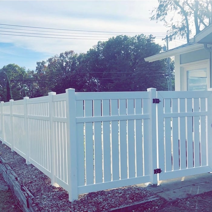 White Vinyl Fence