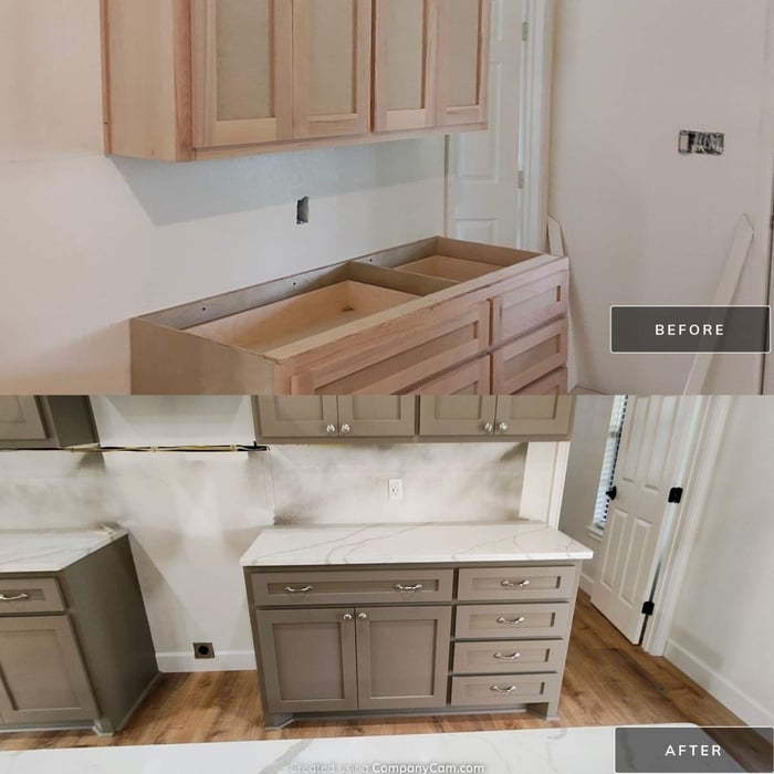 Before and After photo.
