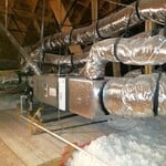 New air-conditioning system and ductwork installation
