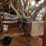 ducts extended from supply air plenum