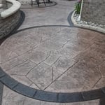 Stamped patio