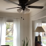 Celing fan installed.